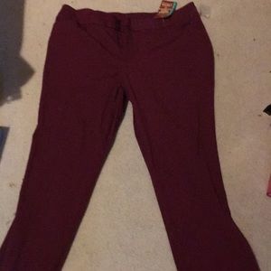Maroon pants size 18
